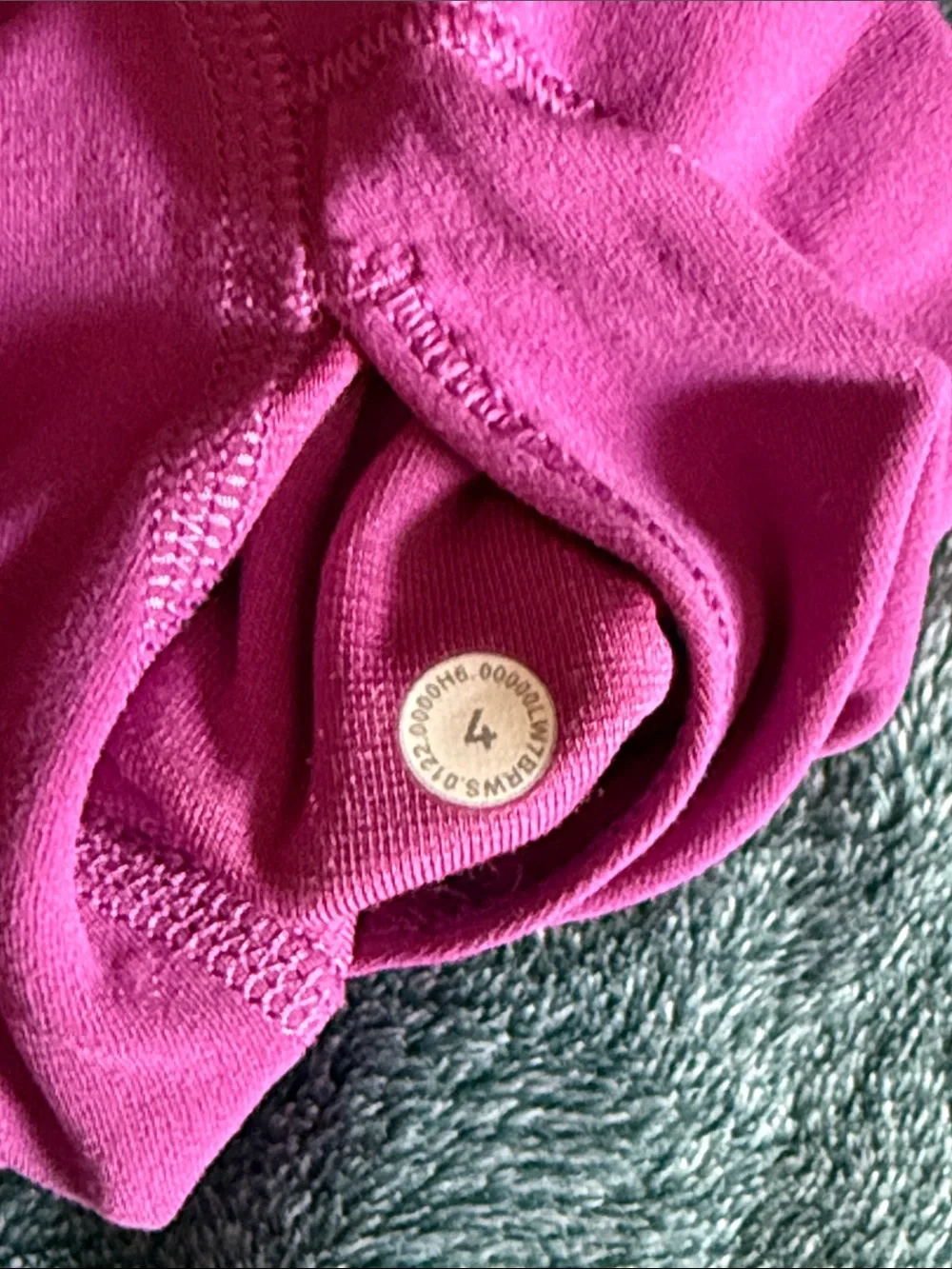 Women's High-Waist Performance Bike Shorts - Pinkish/purple - Picture 4 of 5